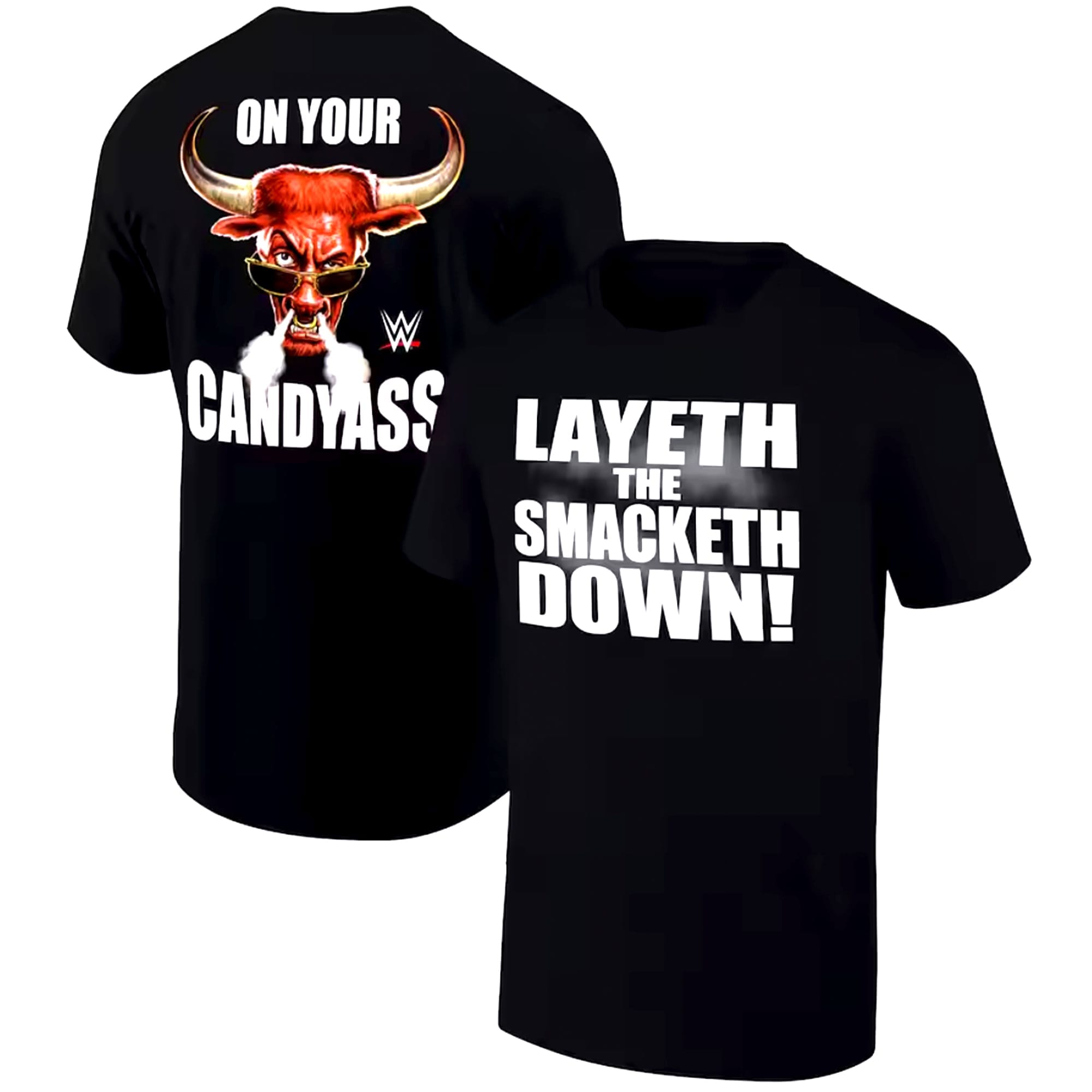 Alternate product view of The Rock Wrestling Tee | Layeth the Smacketh Down for WWE wrestling fans, collectors, and live-event wear.