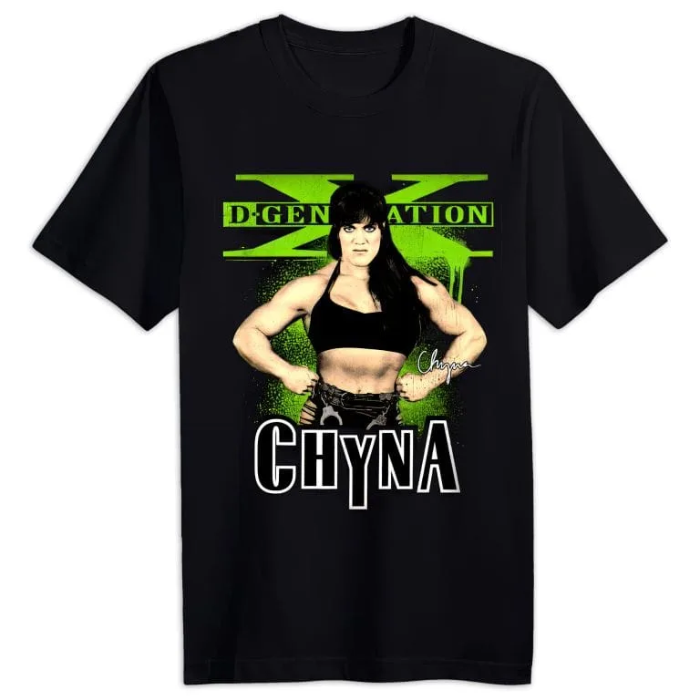 Chyna D-Generation X Wrestling Tee | Black.