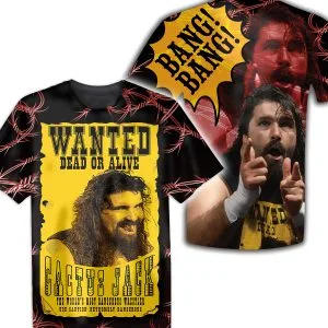 Alternate product view of Cactus Jack Wrestling Tee | Hardcore for pro wrestling fans, collectors, and live-event wear.