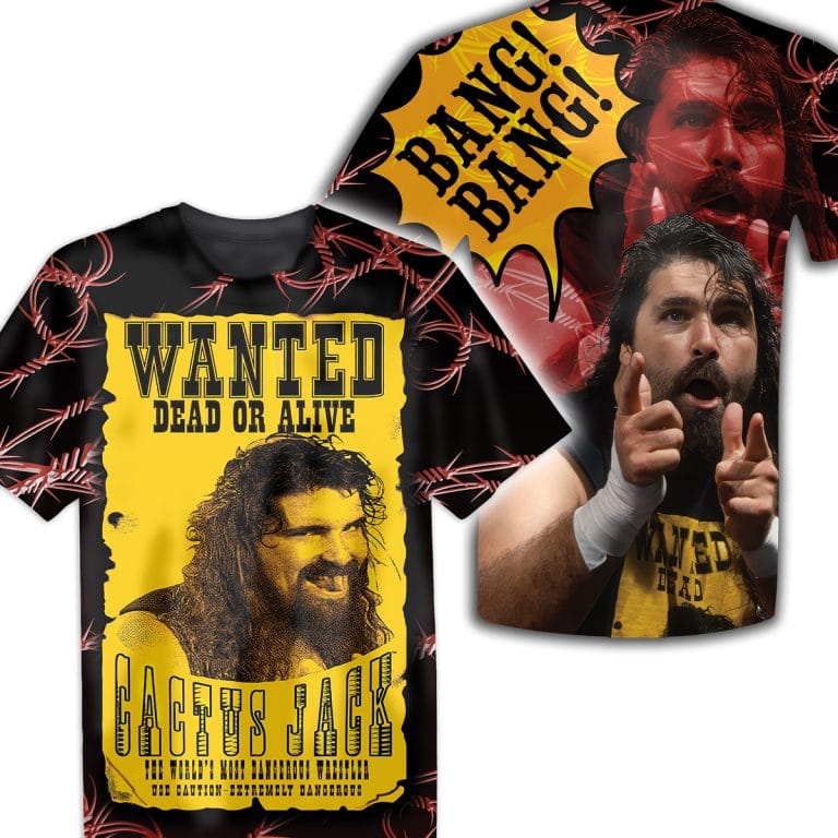 Product photo of Cactus Jack Wrestling Tee | Hardcore.