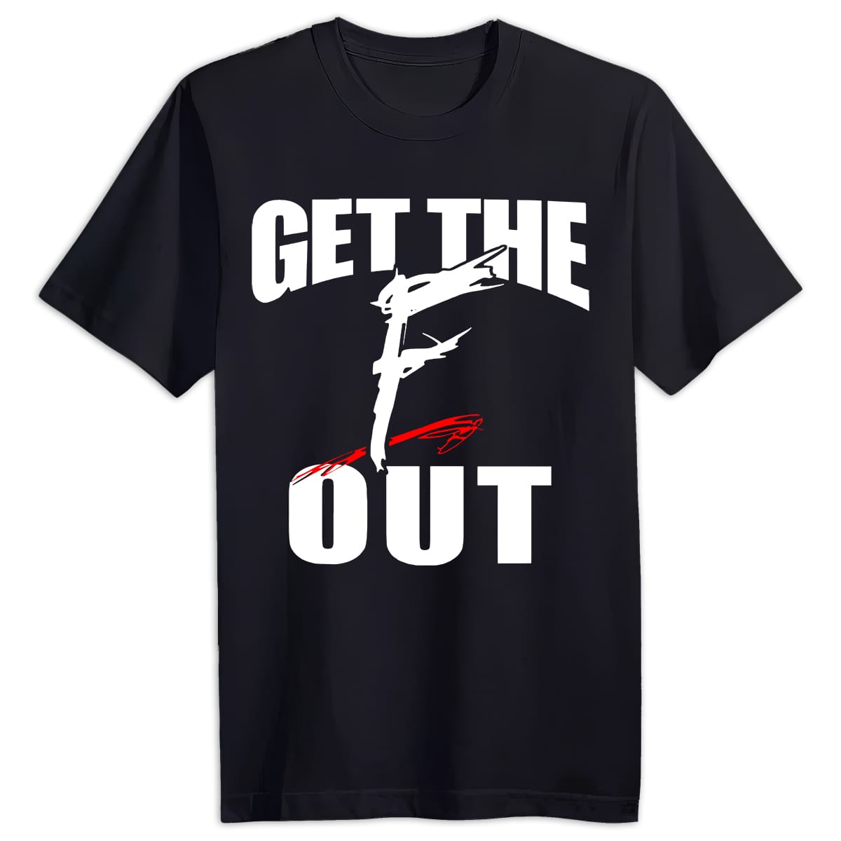 WWE "Get the F Out" Wrestling Tee wrestling tee inspired by the Monday Night Wars and late-90s WWF boom from WrestlingTees.net