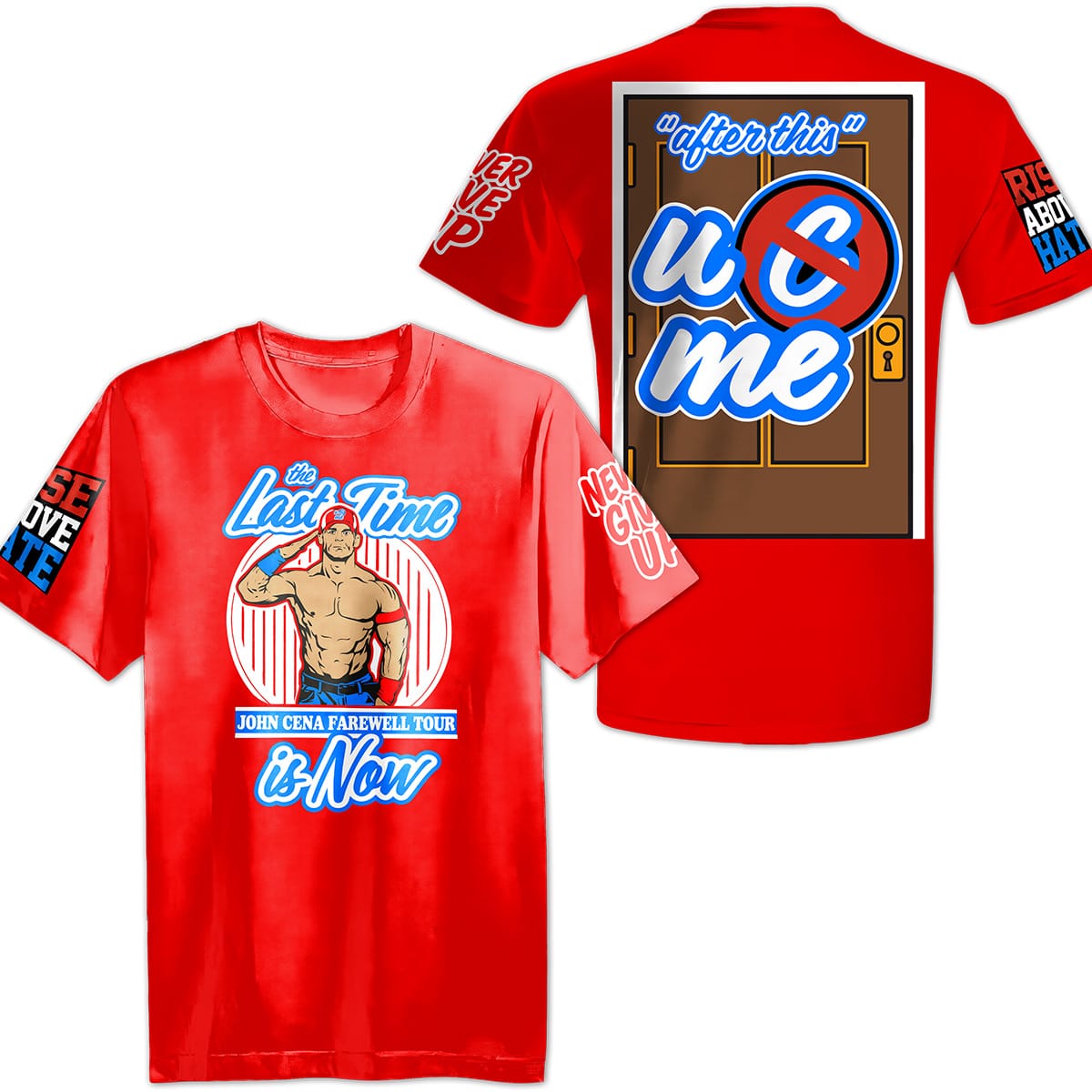 John Cena "You Can't See Me" Wrestling Tee wrestling tee inspired by Ruthless Aggression to modern WWE farewell era from WrestlingTees.net
