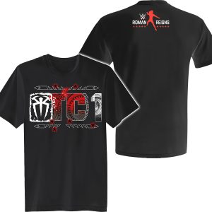 Roman Reigns Wrestling Tee | Black from WrestlingTees.net