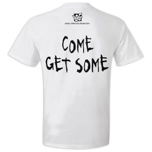 WWF Attitude Era Wrestling Tee | White for pro wrestling fans, collectors, and live-event wear. shown in an additional product photo.
