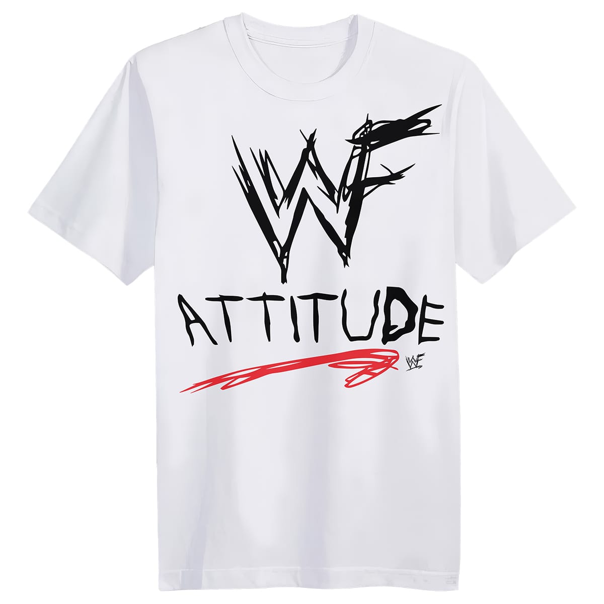 Alternate product view of WWF Attitude Era Wrestling Tee | White for pro wrestling fans, collectors, and live-event wear.