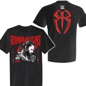 Roman Reigns Black OTC Wrestling Tee wrestling tee inspired by modern WWE Bloodline era from WrestlingTees.net