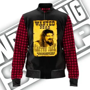 Alternate product view of the Cactus Jack Wrestling Jacket featuring Mick Foley, Cactus Jack, and hardcore wrestling for pro wrestling fans, collectors, and live-event wear.