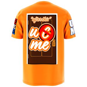 John Cena “The Last Time Is Now” 2025 farewell tour shirt – bright orange WWE tribute tee with front, back, and sleeve artwork for diehard Cenation fans.