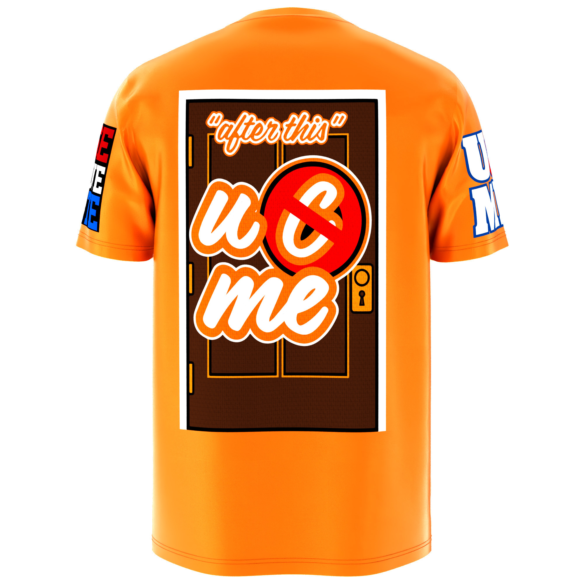 John Cena “The Last Time Is Now” 2025 farewell tour shirt – bright orange WWE tribute tee with front, back, and sleeve artwork for diehard Cenation fans.