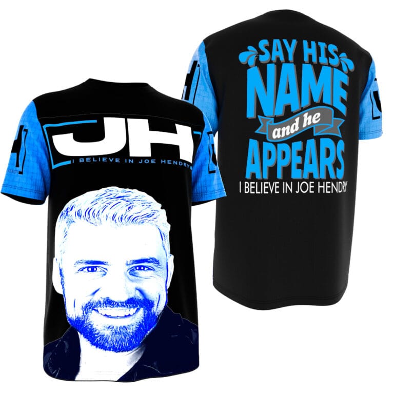 the Joe Hendry Wrestling Tee featuring Joe Hendry, viral entrances, and modern wrestling fan style.