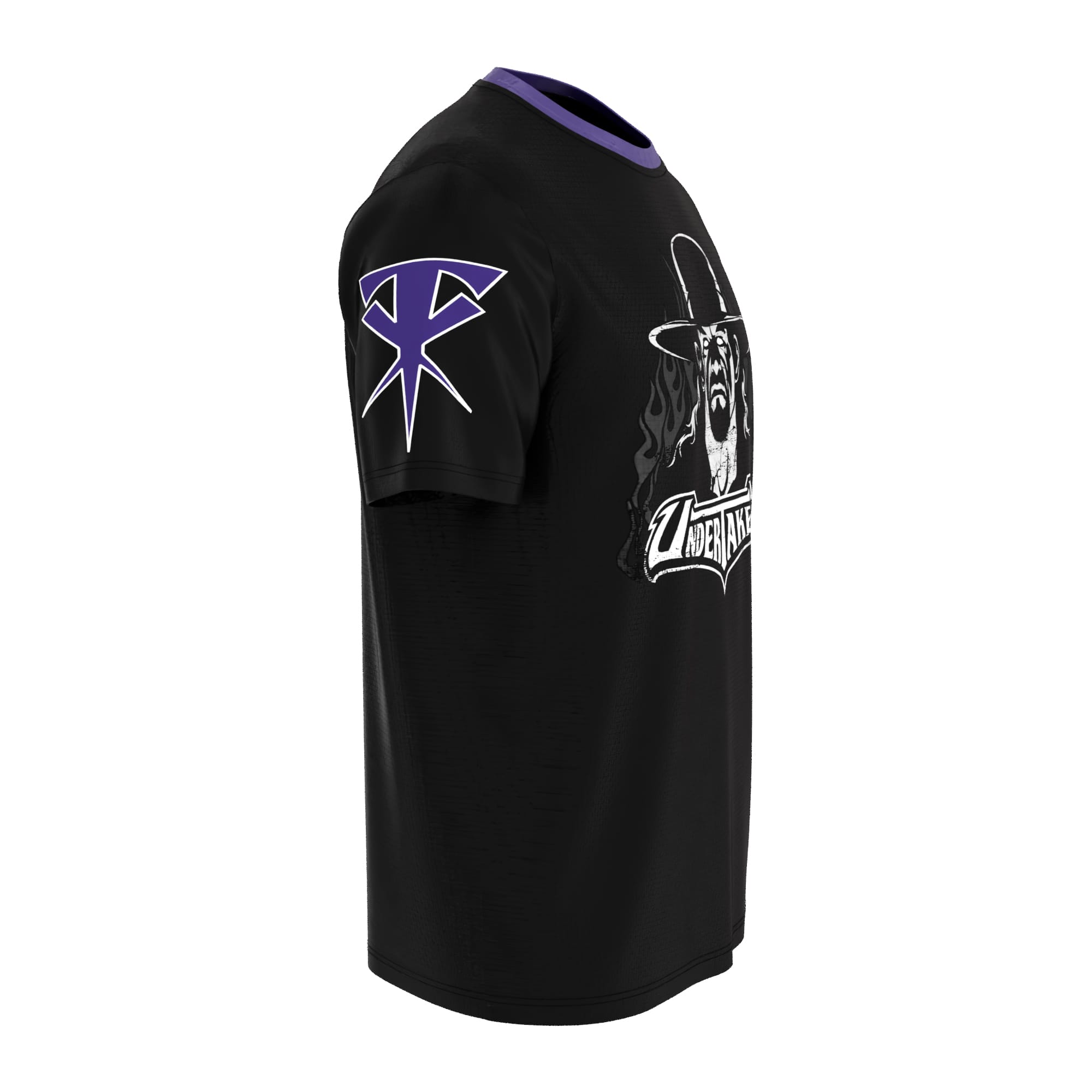 Side view of The Undertaker Deadman Legacy wrestling shirt