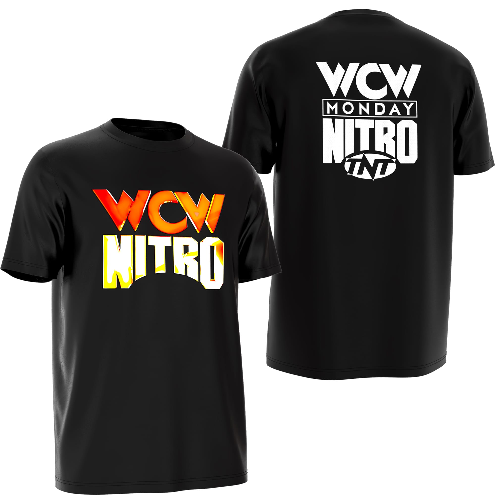 WCW Nitro Wrestling Tee wrestling tee inspired by WCW Monday Nitro and the Monday Night Wars from WrestlingTees.net