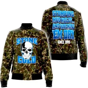 Alternate product view of the Stone Cold Steve Austin Wrestling Jacket featuring Austin 3:16, Smoking Skull, and Attitude Era attitude for WWE wrestling fans, collectors, and live-event wear.