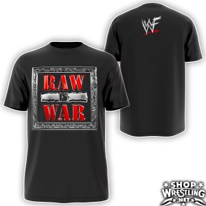 Attitude Era energy, clean and bold. This WWE Monday Night RAW shirt brings the iconic 2000–2002 look with a classic black cotton fit.