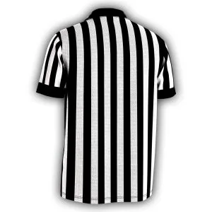 the Pro Wrestling Referee Tee featuring classic referee stripes, cosplay, and shows — back view