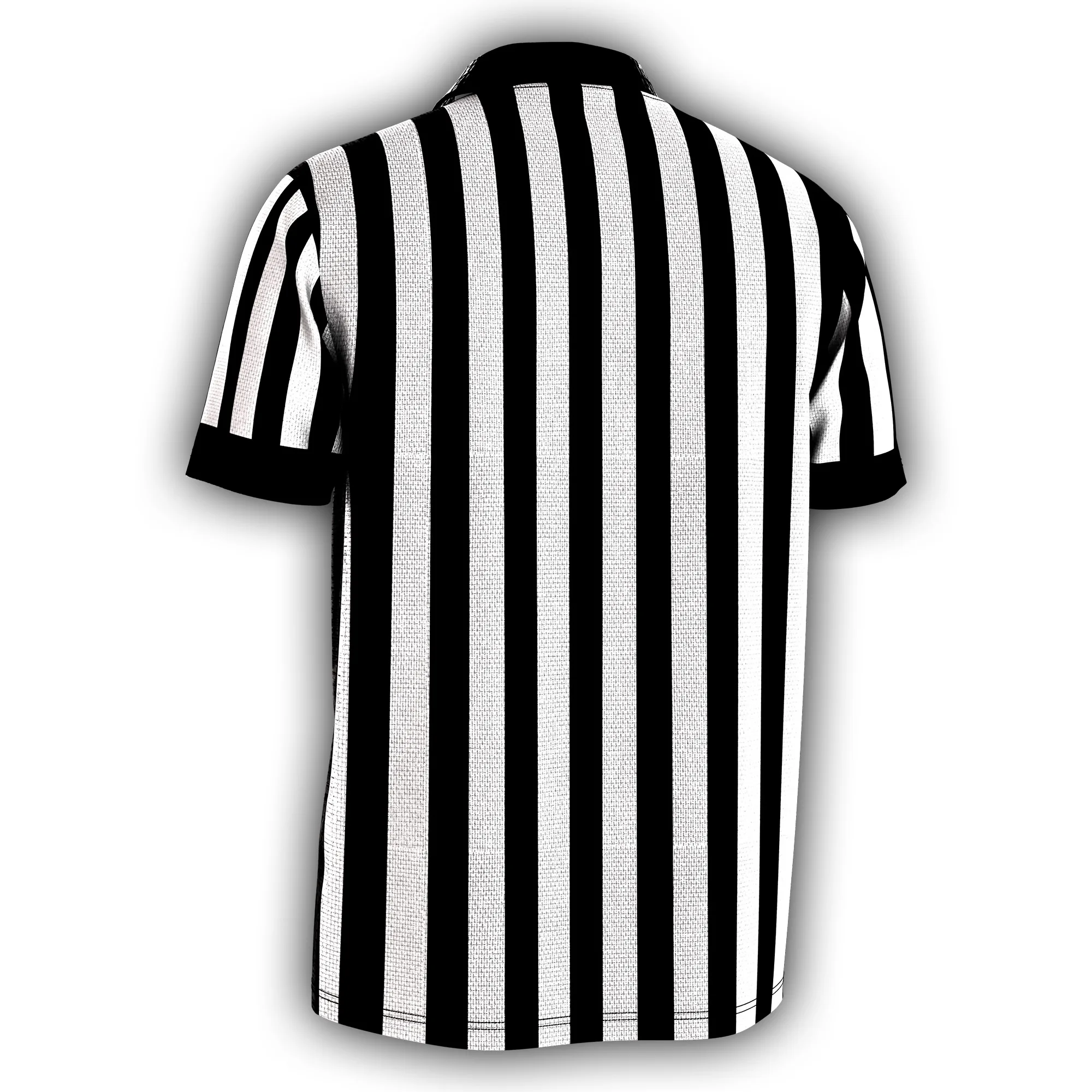 the Pro Wrestling Referee Tee featuring classic referee stripes, cosplay, and shows — back view
