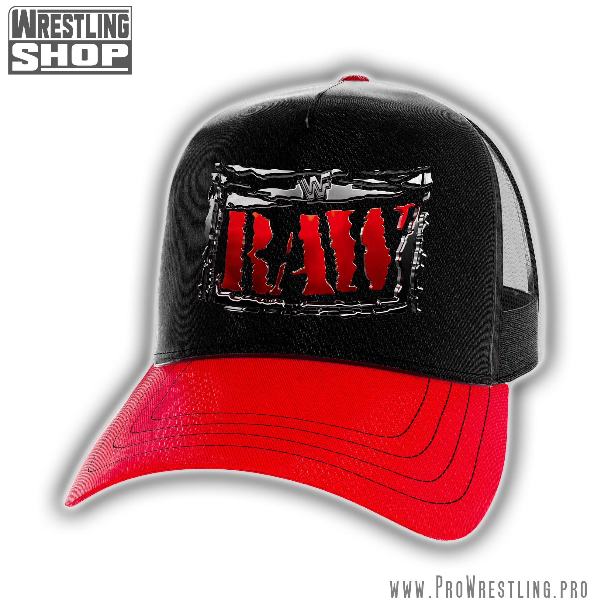 WWE Monday Night RAW Hat | Retro wrestling hat inspired by Monday Night RAW history from WrestlingTees.net