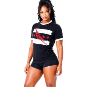 CM Punk Wrestling Tee | Black Best in the World for WWE wrestling fans, collectors, and live-event wear. shown in an additional product photo.