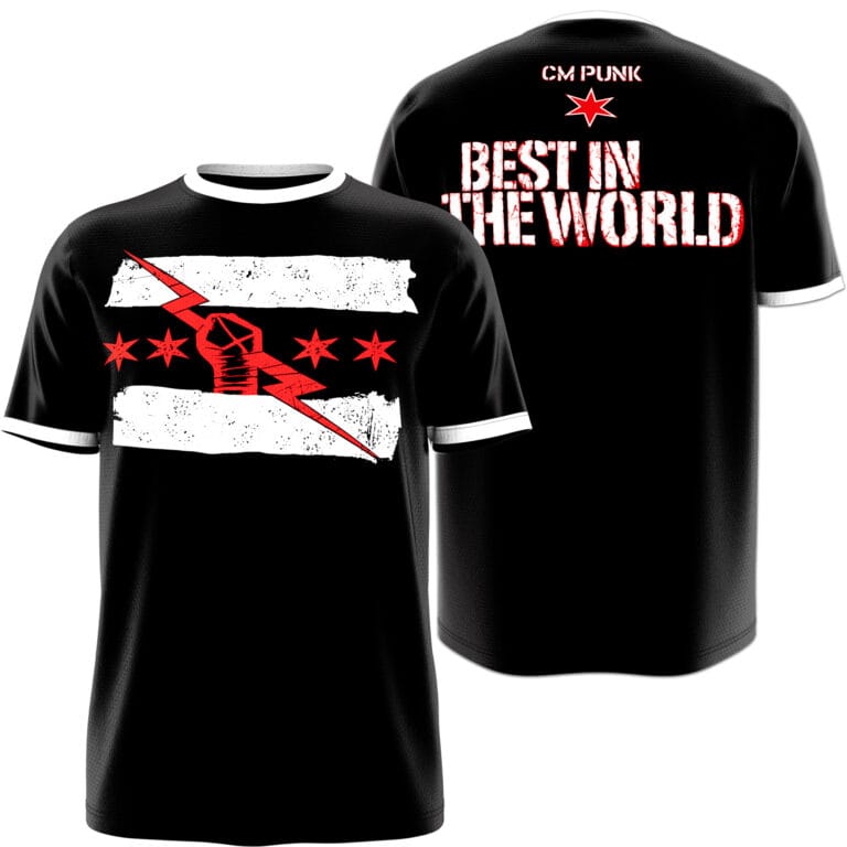 Product photo of CM Punk Wrestling Tee | Black Best in the World.
