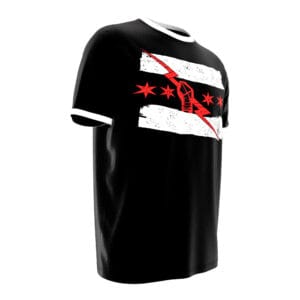 CM Punk Wrestling Tee | Black Best in the World for WWE wrestling fans, collectors, and live-event wear. shown in an additional product photo.