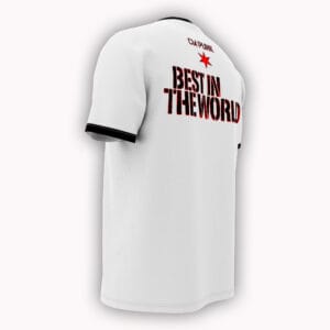 Bring back Punk’s 2012 Best in the World era with a white ringer tee built for WWE, WrestleMania, RAW and Chicago wrestling fans.