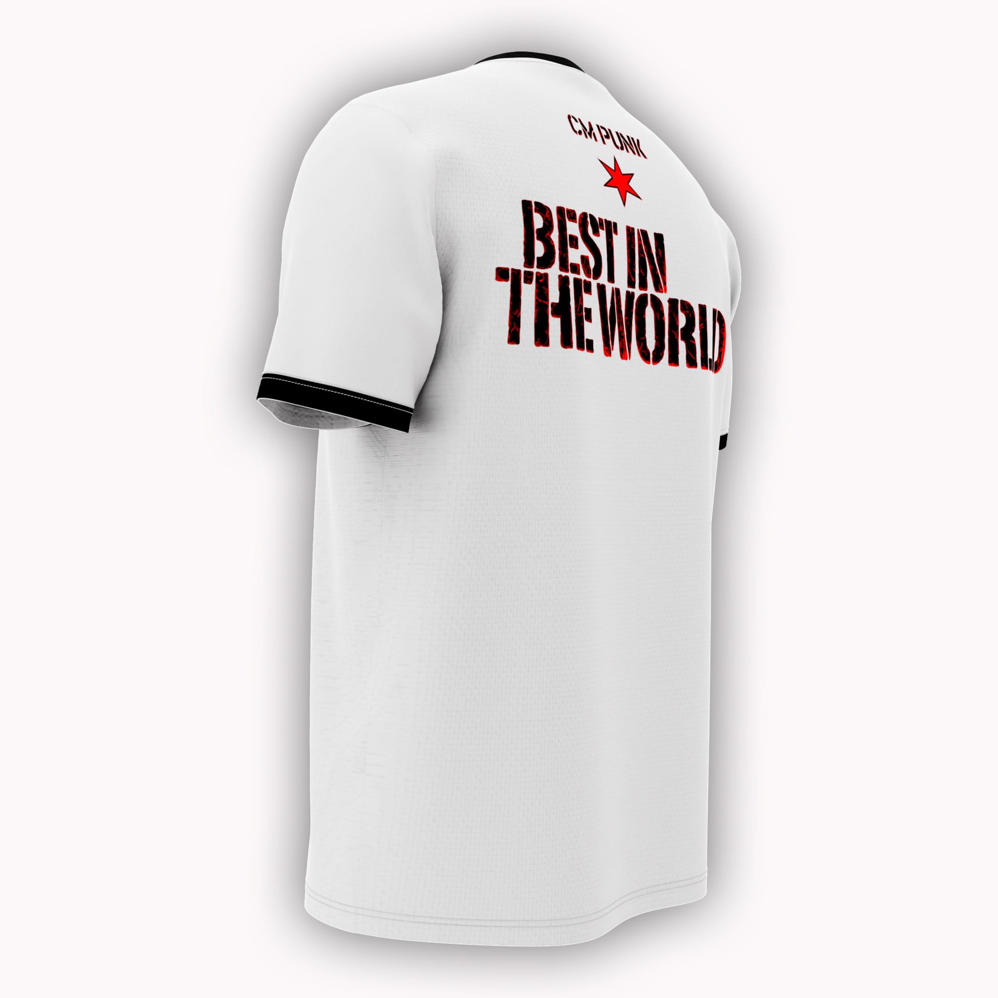 Bring back Punk’s 2012 Best in the World era with a white ringer tee built for WWE, WrestleMania, RAW and Chicago wrestling fans.