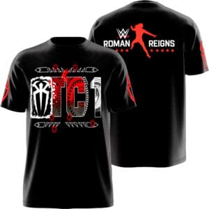 Roman Reigns WWE Wrestling Tee | OTC 1 Tribal Chief, inspired by the Original Tribal Chief and Bloodline legacy.