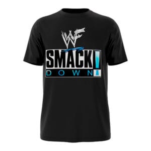 SmackDown Throwback Retro wrestling T-shirt with classic Attitude Era-inspired graphic