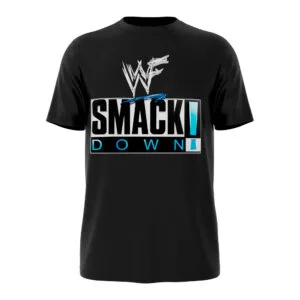 SmackDown Throwback Retro wrestling T-shirt with classic Attitude Era-inspired graphic
