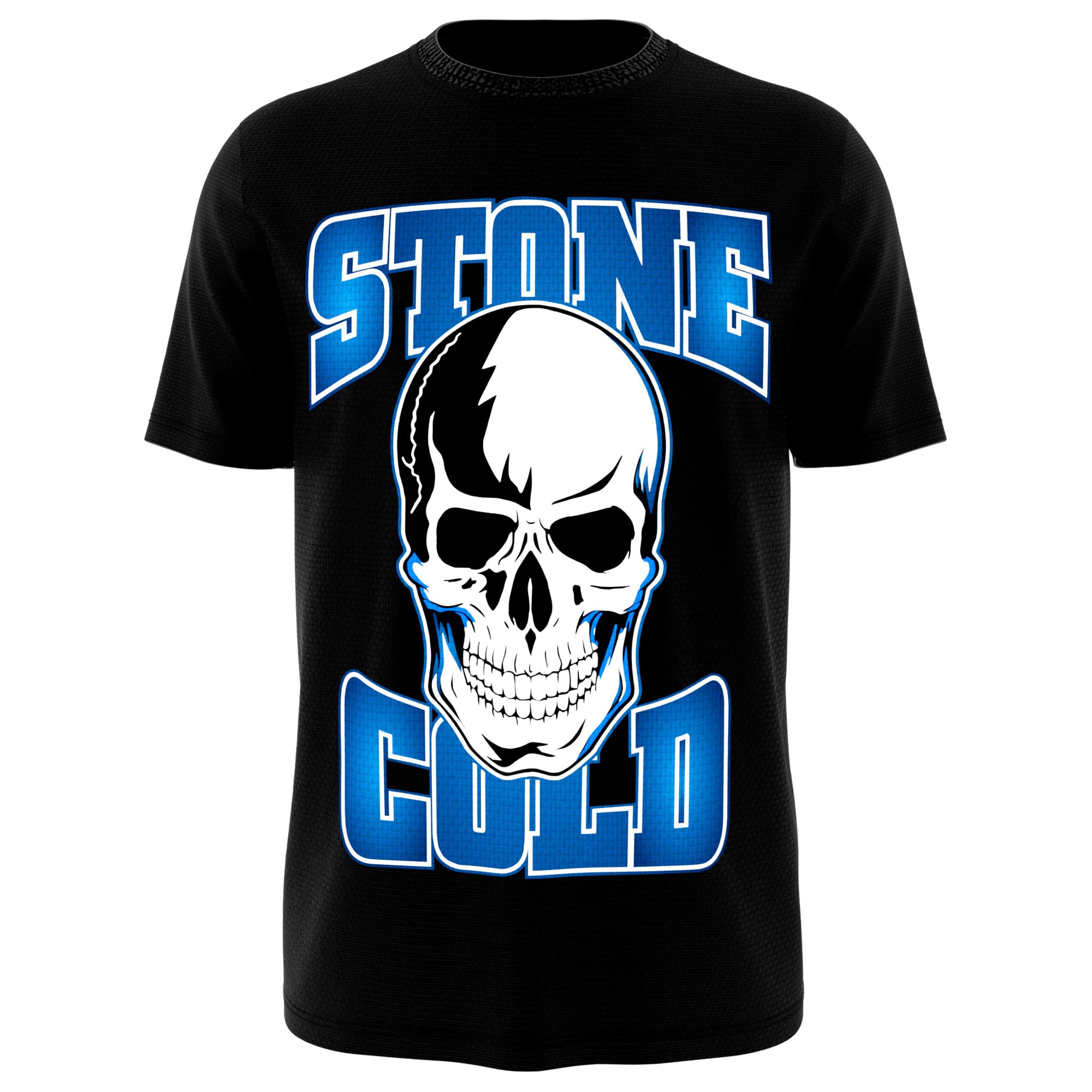 Stone Cold Steve Austin Wrestling Tee | Smoking Skull — front view