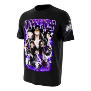Celebrate The Undertaker’s iconic WWE legacy with a Deadman shirt inspired by WWF Attitude Era moments, WrestleMania mystique, and gothic wrestling merch.