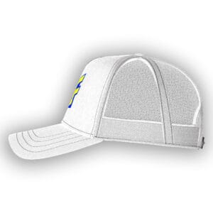 Rep classic WWF style with this retro white adjustable hat featuring the iconic Block Logo, perfect for New Generation Era collectors and wrestling fans.