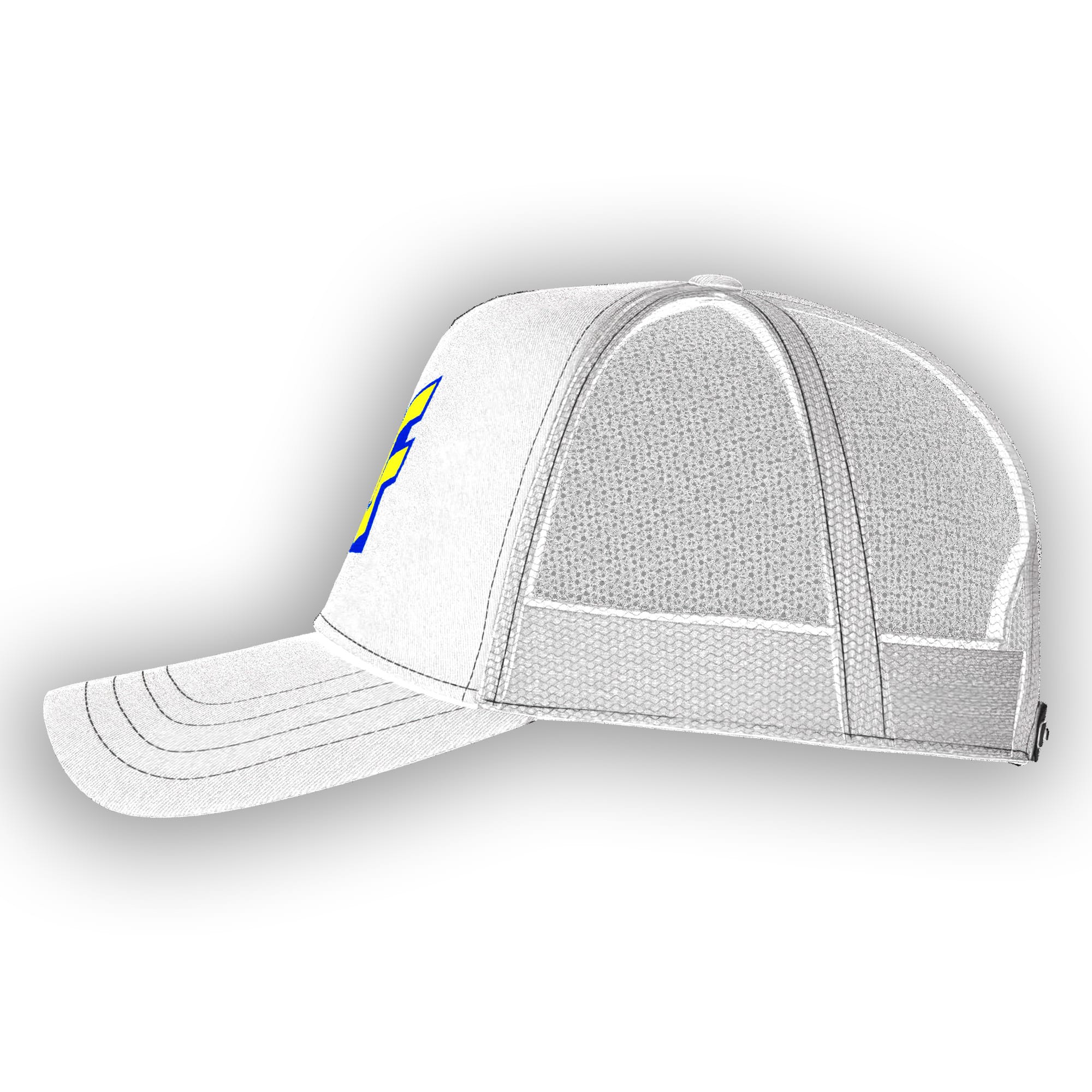 Rep classic WWF style with this retro white adjustable hat featuring the iconic Block Logo, perfect for New Generation Era collectors and wrestling fans.