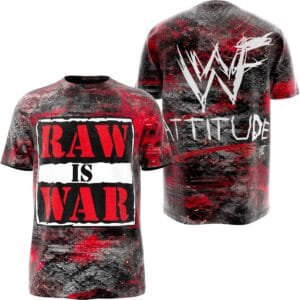 Raw is war wrestling tee inspired by the wwf attitude era