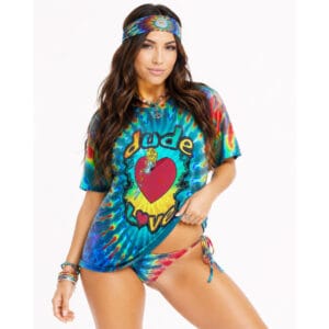 This WWE Dude Love tie-dye shirt celebrates Mick Foley’s peace-loving alter ego with retro WWF style, bold colors, and classic wrestling nostalgia.