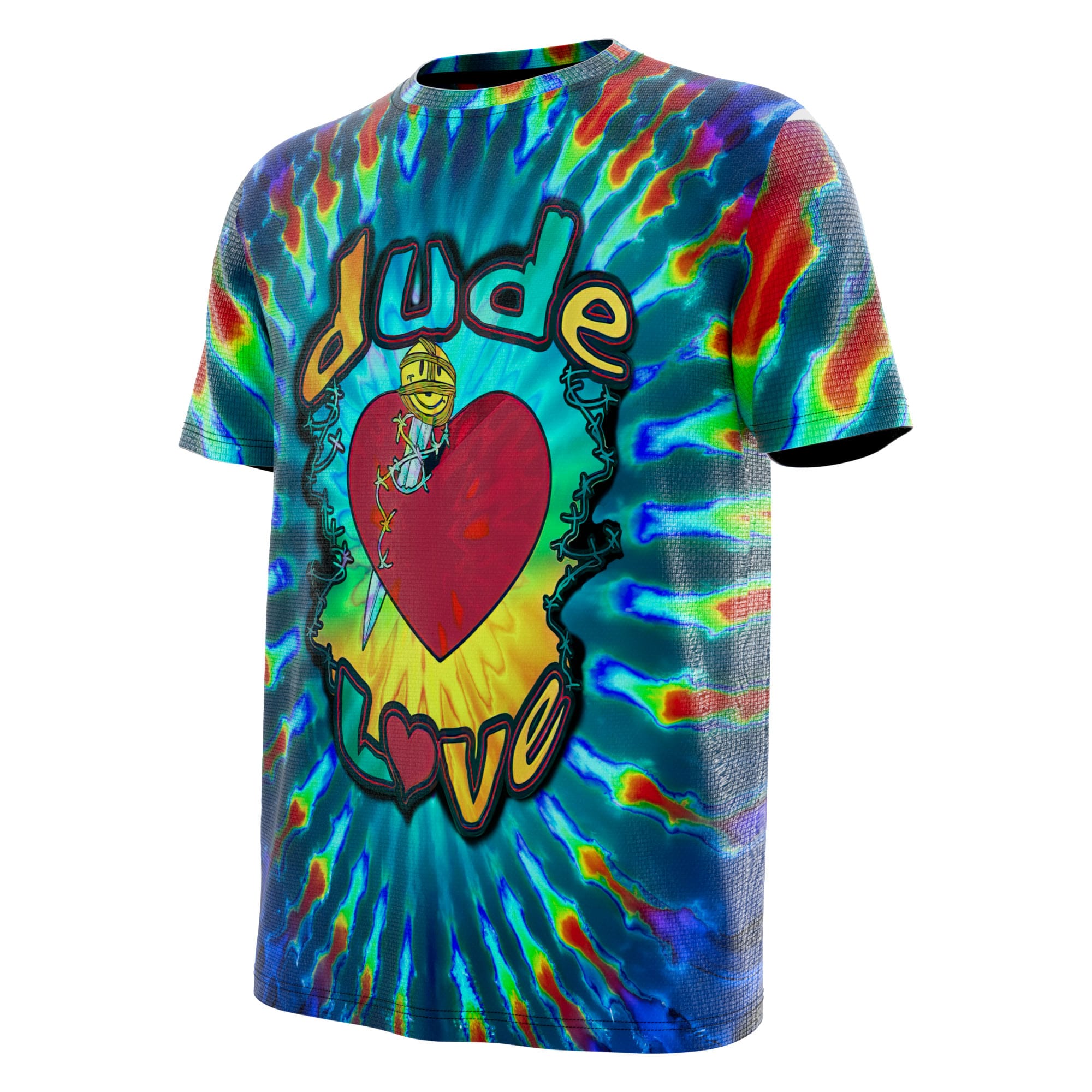 The Retro WWE Dude Love shirt brings back Mick Foley’s groovy alter ego with tie-dye colors, WWF nostalgia, and vintage wrestling energy.