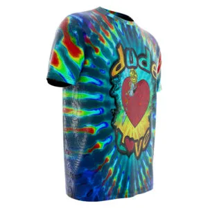 Alternate product view of the Dude Love Wrestling Tee featuring Mick Foley, Dude Love, and retro WWF character nostalgia for pro wrestling fans, collectors, and live-event wear.