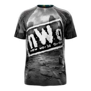 Relive the Monday Night Wars with this WCW vs. NWO wrestling tee, built with bold retro graphics and a full-print polyester style.