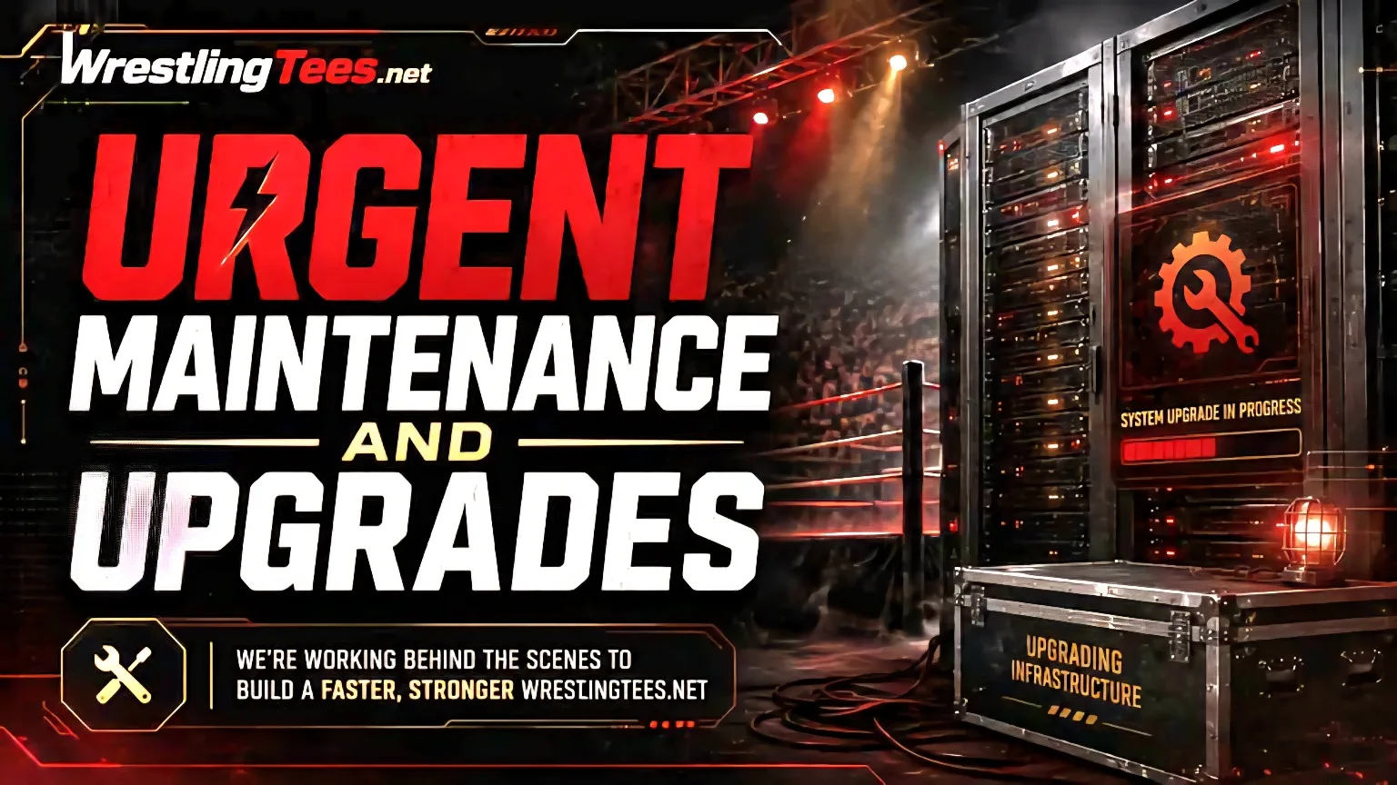 WrestlingTees.net checkout maintenance service restored after August 30, 2026 global checkout disruptions
