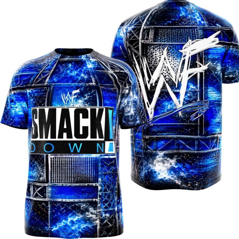 Shop the Retro WWE SmackDown Shirt inspired by the 1999 WWF Attitude Era launch — wrestling fanwear for collectors and live events.