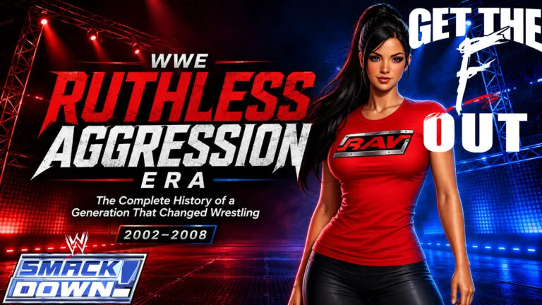 Explore WWE's Ruthless Aggression Era from 2002 to 2008, including John Cena, Batista, Brock Lesnar, Randy Orton, Evolution, Eddie Guerrero, Rey Mysterio, ECW, the Brand Split and the matches that defined a generation.