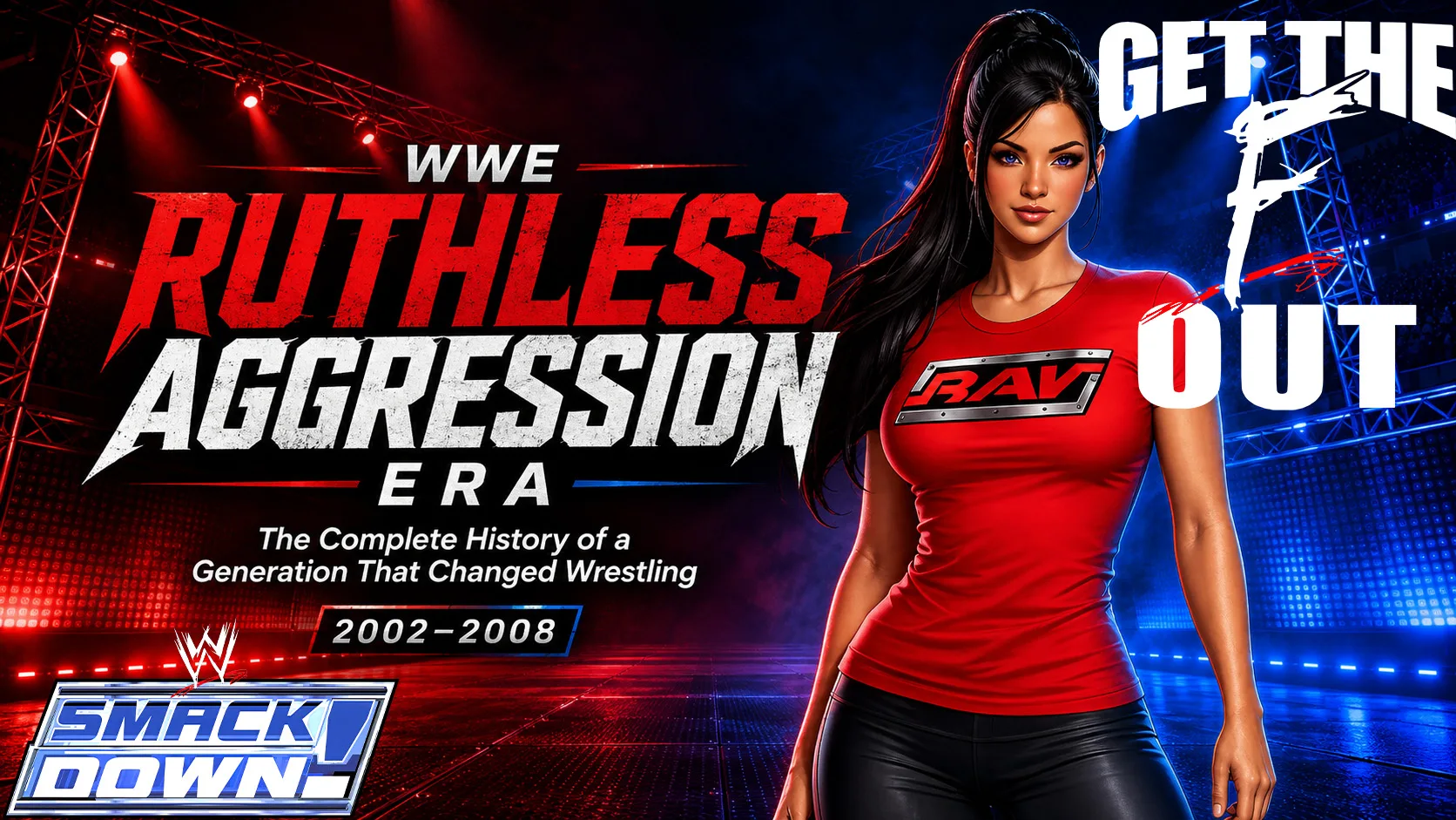 Explore WWE's Ruthless Aggression Era from 2002 to 2008, including John Cena, Batista, Brock Lesnar, Randy Orton, Evolution, Eddie Guerrero, Rey Mysterio, ECW, the Brand Split and the matches that defined a generation.